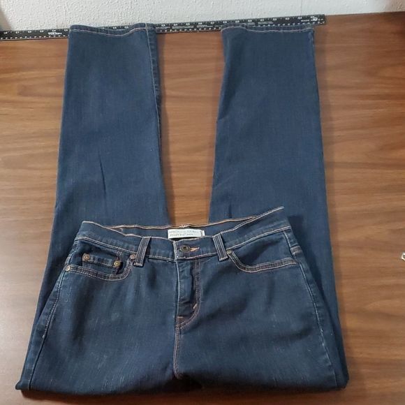 Levi's 512 Slimming Straight Leg High Rise Jeans Size 6 Cute Design on Pockets! - Picture 2 of 12